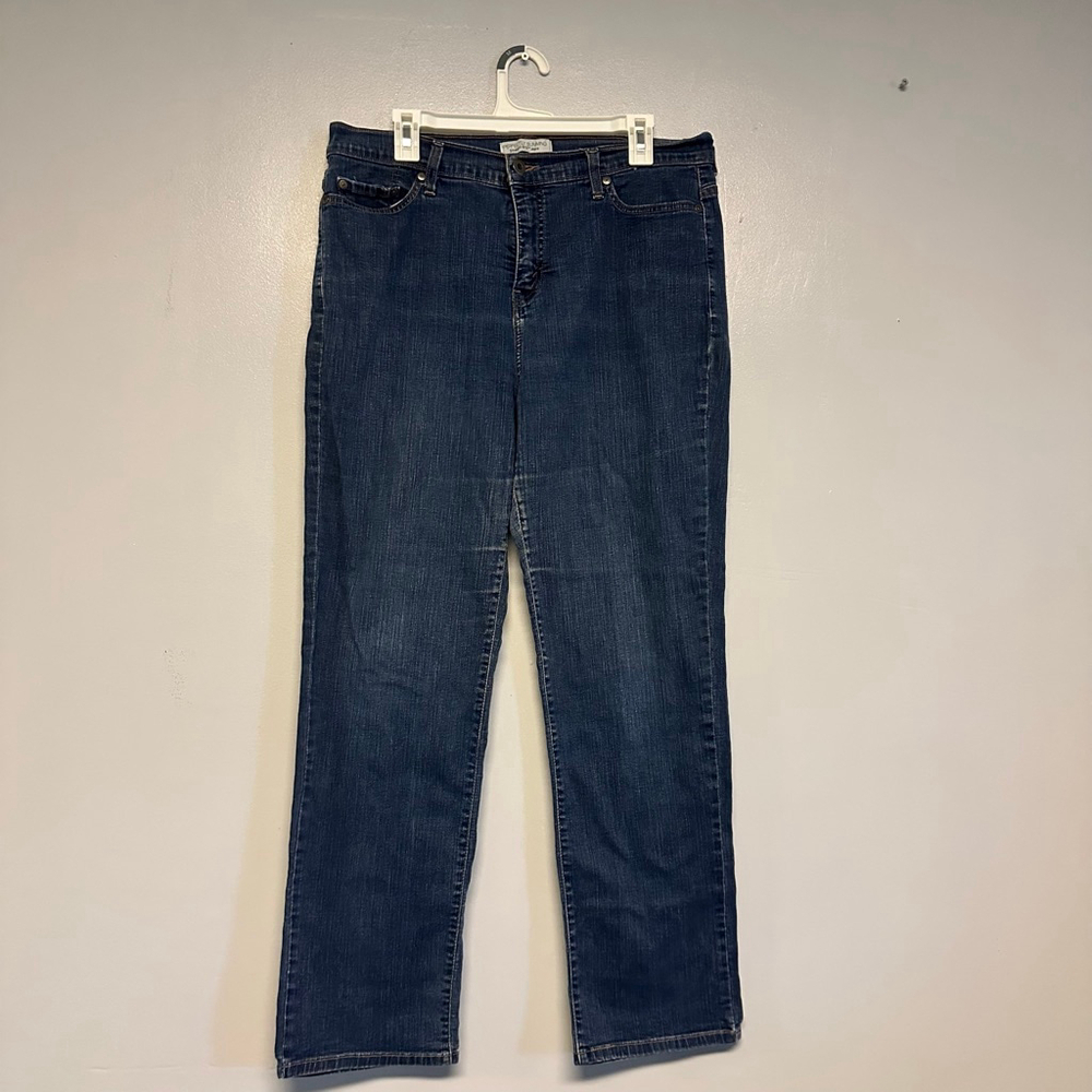Women's Levi's Blue Perfectly Slimming Straight 512 Jeans size 16M